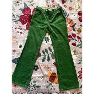 Lilly Pulitzer Green Corduroy Green Straight Pants Sz 4